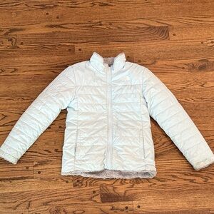 North Face Kids Light Blue Reversible Jacket L